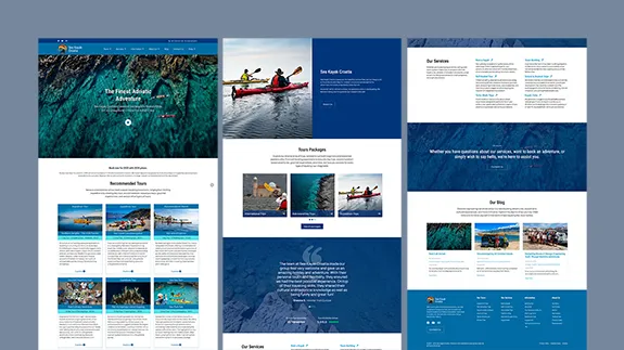 Home page del sito di Sea Kayak Croatia